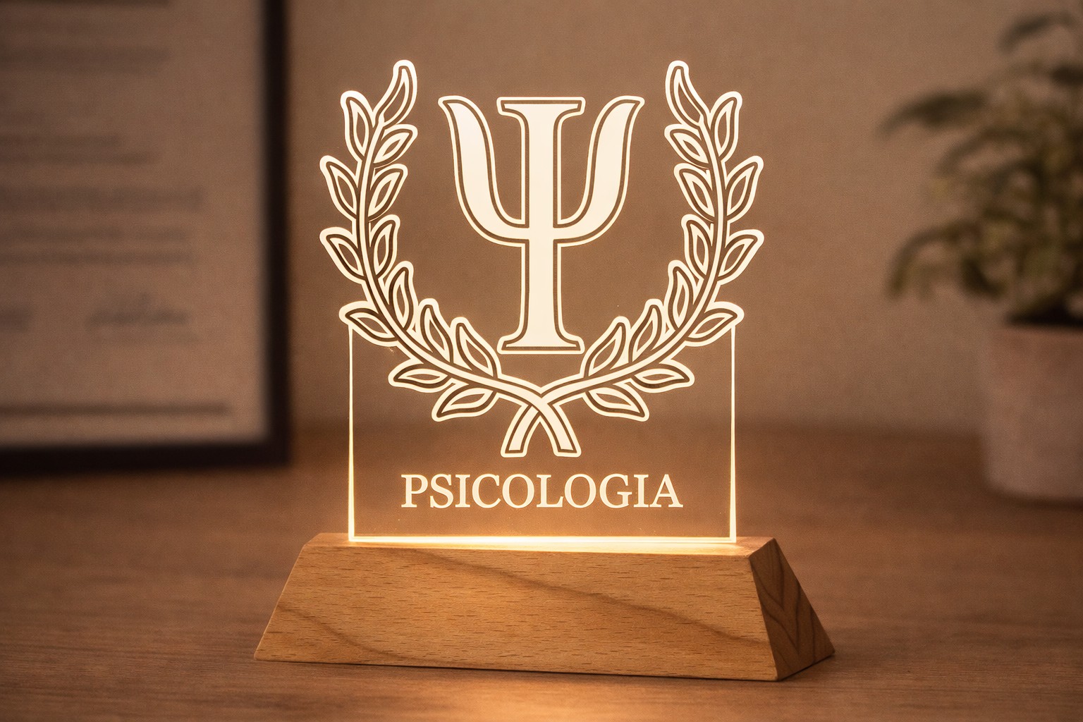Luminária personalizada Sentim