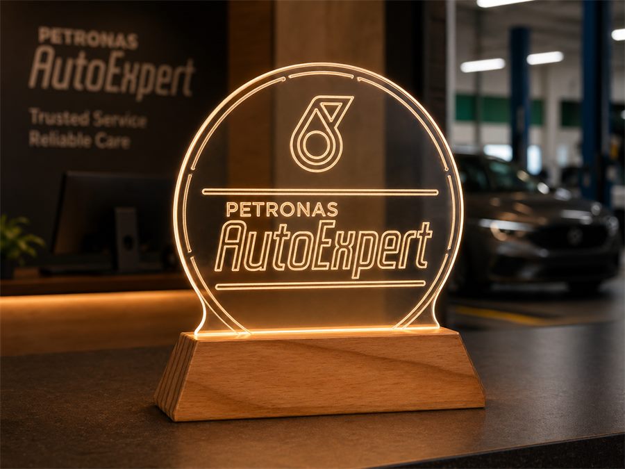 Luminária personalizada — projeto entregue